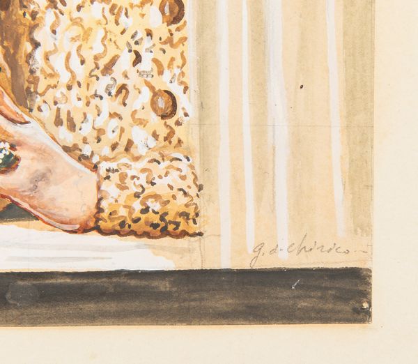 Giorgio de Chirico : Femme avec une sigarette, rideau et fruits  - Asta Arte Moderna e Contemporanea - Associazione Nazionale - Case d'Asta italiane