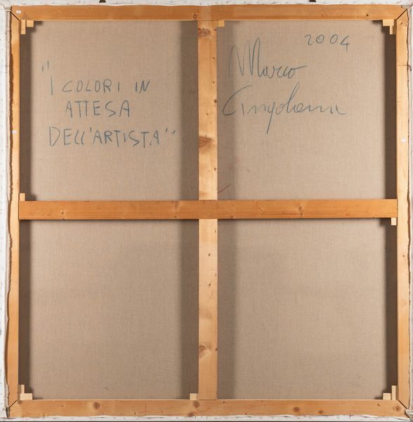 Marco Cingolani : I colori in attesa dell'artista  - Asta Arte Moderna e Contemporanea - Associazione Nazionale - Case d'Asta italiane