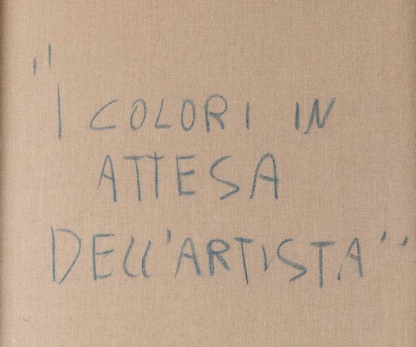 Marco Cingolani : I colori in attesa dell'artista  - Asta Arte Moderna e Contemporanea - Associazione Nazionale - Case d'Asta italiane