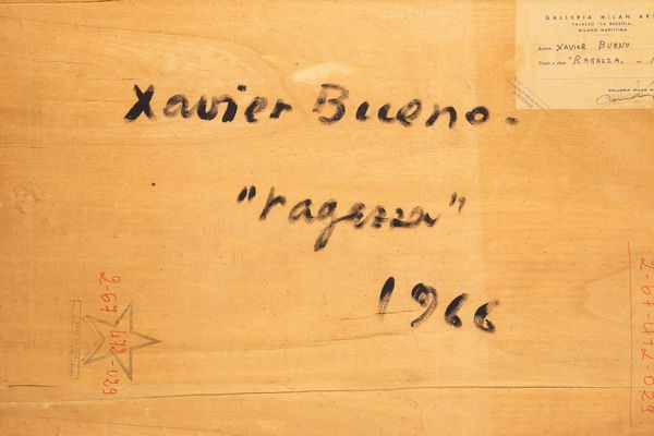 Xavier Bueno : Ragazza  - Asta Arte Moderna e Contemporanea - Associazione Nazionale - Case d'Asta italiane