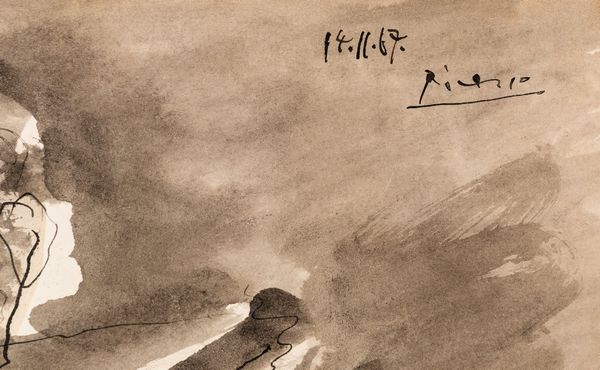 Pablo Picasso : Homme a la tranche de past�que  - Asta Arte Moderna e Contemporanea - Associazione Nazionale - Case d'Asta italiane