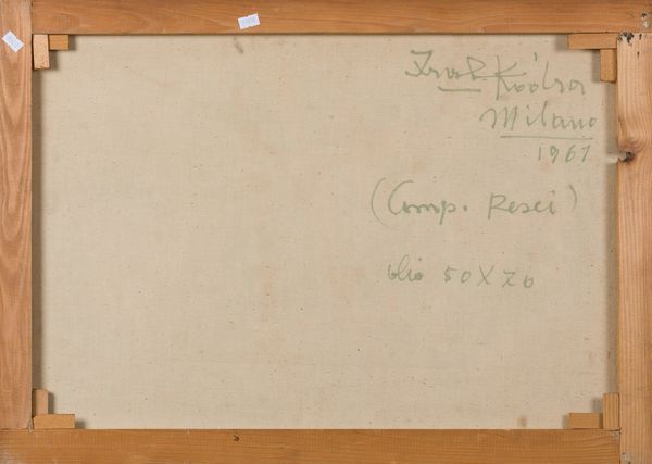 IBRAHIM KODRA : Composizione con pesci  - Asta Arte Moderna e Contemporanea - Associazione Nazionale - Case d'Asta italiane