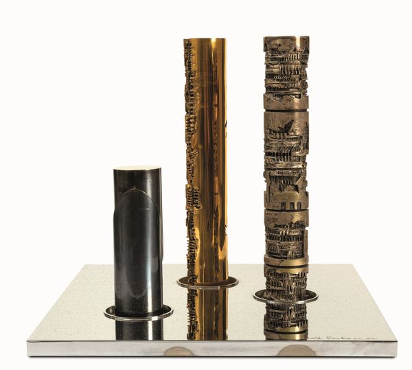 Arnaldo Pomodoro : Colonne per Financial Plaza Honolulu, studio  - Asta Arte Moderna e Contemporanea - Associazione Nazionale - Case d'Asta italiane