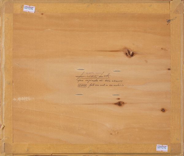 Sol LeWitt : Senza titolo  - Asta Arte Moderna e Contemporanea - Associazione Nazionale - Case d'Asta italiane