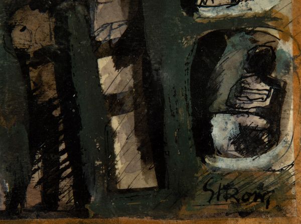 Mario Sironi : Composizione  - Asta Arte Moderna e Contemporanea - Associazione Nazionale - Case d'Asta italiane