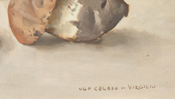 Ugo Celada da Virgilio : Funghi e fiaschetta  - Asta Arte Moderna e Contemporanea - Associazione Nazionale - Case d'Asta italiane