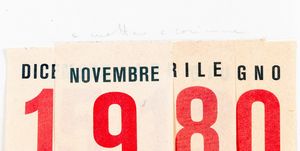 ALIGHIERO BOETTI : Calendario  - Asta Arte Moderna e Contemporanea - Associazione Nazionale - Case d'Asta italiane