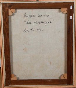 Ruggero Savinio : La montagna  - Asta Arte Moderna e Contemporanea - Associazione Nazionale - Case d'Asta italiane