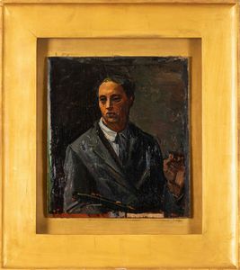 Achille Funi : Autoritratto  - Asta Arte Moderna e Contemporanea - Associazione Nazionale - Case d'Asta italiane