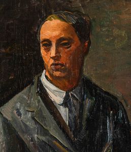 Achille Funi : Autoritratto  - Asta Arte Moderna e Contemporanea - Associazione Nazionale - Case d'Asta italiane