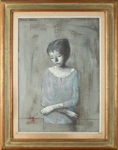Xavier Bueno : Ragazza  - Asta Arte Moderna e Contemporanea - Associazione Nazionale - Case d'Asta italiane