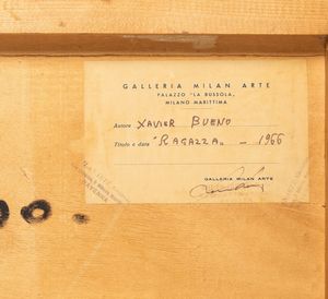 Xavier Bueno : Ragazza  - Asta Arte Moderna e Contemporanea - Associazione Nazionale - Case d'Asta italiane