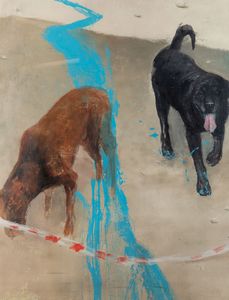 Luca Conca : Due cani  - Asta Arte Moderna e Contemporanea - Associazione Nazionale - Case d'Asta italiane