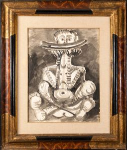 Pablo Picasso : Homme a la tranche de past�que  - Asta Arte Moderna e Contemporanea - Associazione Nazionale - Case d'Asta italiane