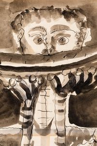 Pablo Picasso : Homme a la tranche de past�que  - Asta Arte Moderna e Contemporanea - Associazione Nazionale - Case d'Asta italiane