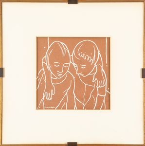 Felice Casorati : Le amiche  - Asta Arte Moderna e Contemporanea - Associazione Nazionale - Case d'Asta italiane