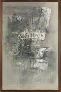 Mario Bionda : Verticale bianco e grigio  - Asta Arte Moderna e Contemporanea - Associazione Nazionale - Case d'Asta italiane