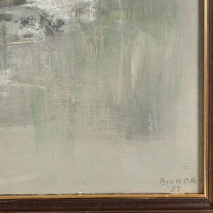 Mario Bionda : Verticale bianco e grigio  - Asta Arte Moderna e Contemporanea - Associazione Nazionale - Case d'Asta italiane