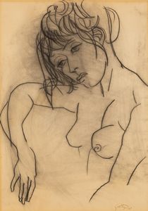 Renato Guttuso - Senza titolo (Omaggio aGraziella Lonardi Buontempo)