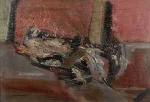 Bruno Cassinari - Natura morta con uccello