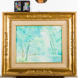 Umberto Lilloni : In riva al Lambro  - Asta Arte Moderna e Contemporanea - Associazione Nazionale - Case d'Asta italiane