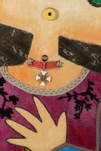 ENRICO BAJ : La donna del generale  - Asta Arte Moderna e Contemporanea - Associazione Nazionale - Case d'Asta italiane