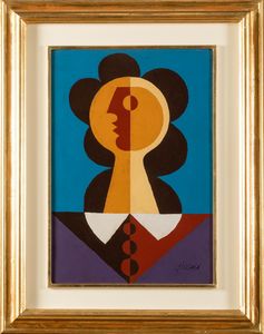 Lèon Gischia : Il colletto bianco  - Asta Arte Moderna e Contemporanea - Associazione Nazionale - Case d'Asta italiane