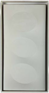 Turi Simeti - Senza titolo (Tre ovali bianchi)