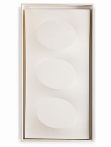 Turi Simeti : Senza titolo (Tre ovali bianchi)  - Asta Arte Moderna e Contemporanea - Associazione Nazionale - Case d'Asta italiane