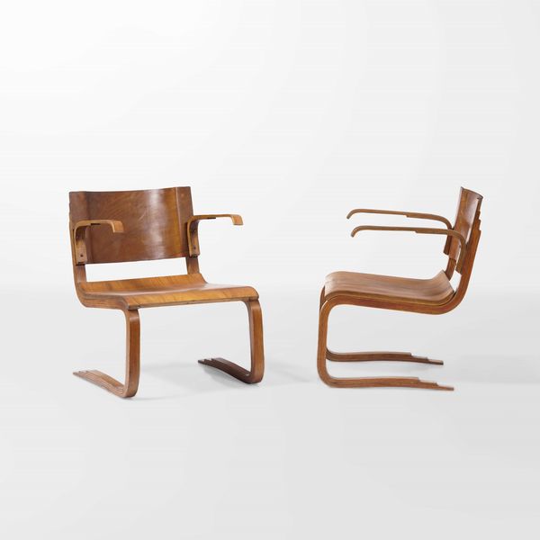 Luigi Vietti, Attribuito a : Coppia di poltrone  - Asta Design - Associazione Nazionale - Case d'Asta italiane