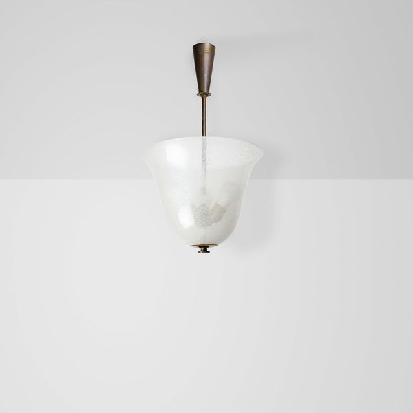 Tomaso Buzzi : Lampada a sospensione  - Asta Design - Associazione Nazionale - Case d'Asta italiane
