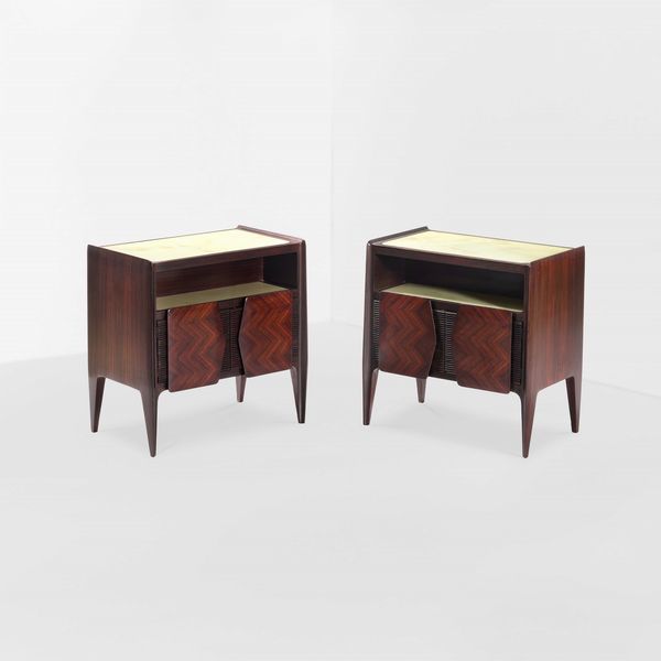 La Permanente di Cantù : Coppia di comodini  - Asta Design - Associazione Nazionale - Case d'Asta italiane