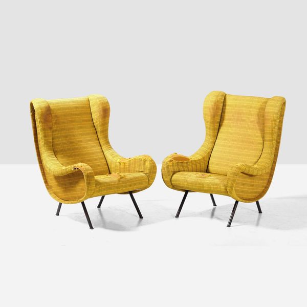 MARCO ZANUSO : Coppia di poltrone mod. Senior  - Asta Design - Associazione Nazionale - Case d'Asta italiane