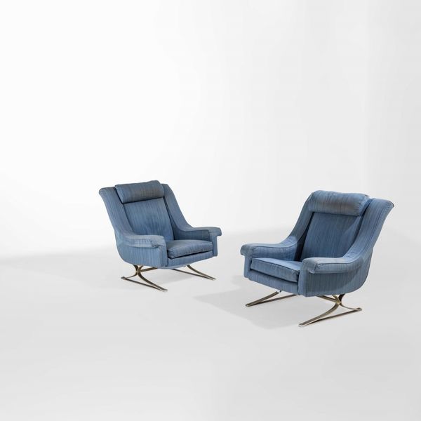 Maurice Calka : Coppia di poltrone  - Asta Design - Associazione Nazionale - Case d'Asta italiane