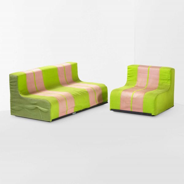 SUPERSTUDIO : Divano e poltrona componibili mod. Sofo  - Asta Design - Associazione Nazionale - Case d'Asta italiane