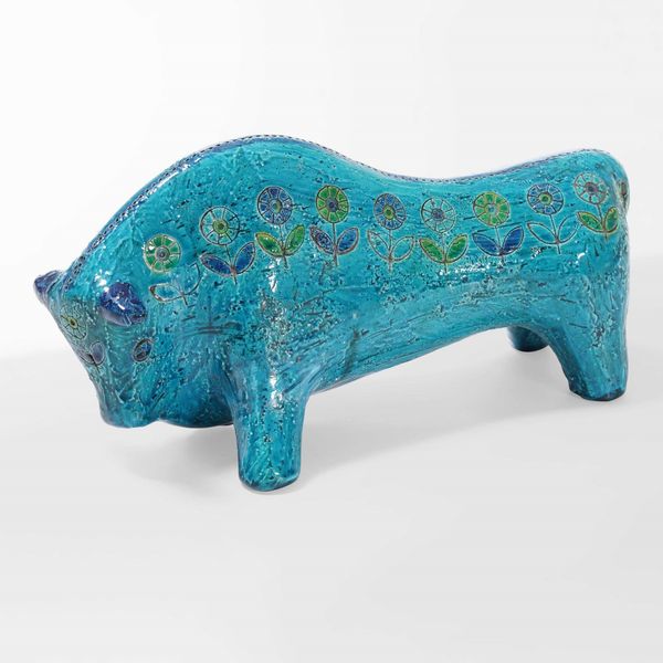ALDO LONDI : Toro in ceramica  - Asta Design - Associazione Nazionale - Case d'Asta italiane