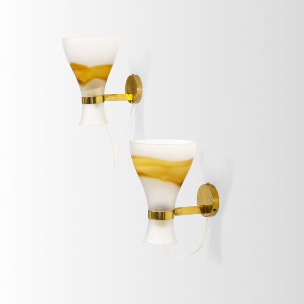 VENINI : Due lampade a parete mod. 802.4  - Asta Design - Associazione Nazionale - Case d'Asta italiane
