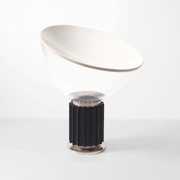 ACHILLE E PIERGIACOMO CASTIGLIONI : Lampada da tavolo mod. Taccia  - Asta Design - Associazione Nazionale - Case d'Asta italiane