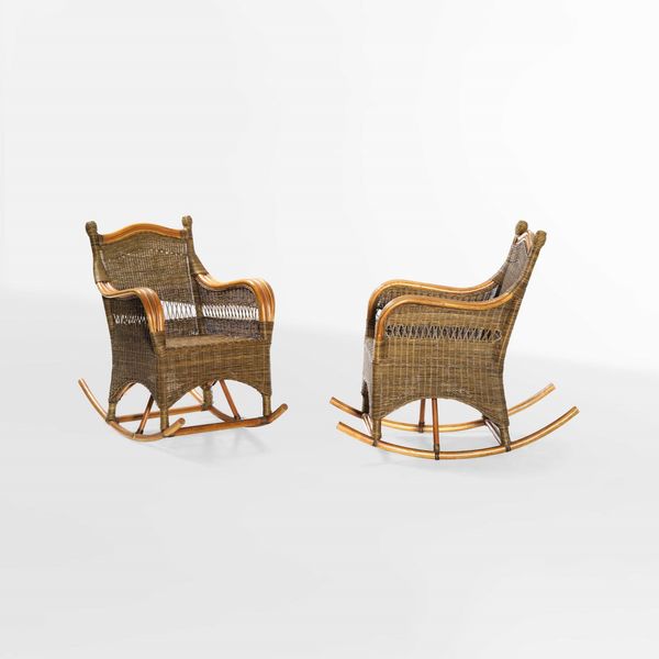 Due poltrone a dondolo  - Asta Design - Associazione Nazionale - Case d'Asta italiane