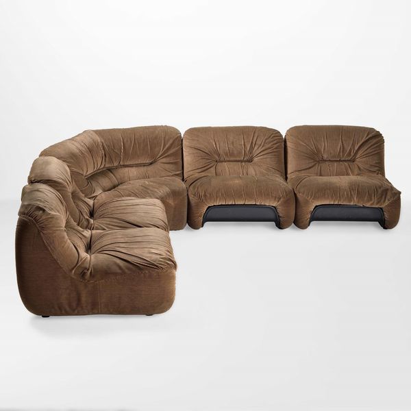 Diego Mattu : Divano componibile mod. Mal�  - Asta Design - Associazione Nazionale - Case d'Asta italiane