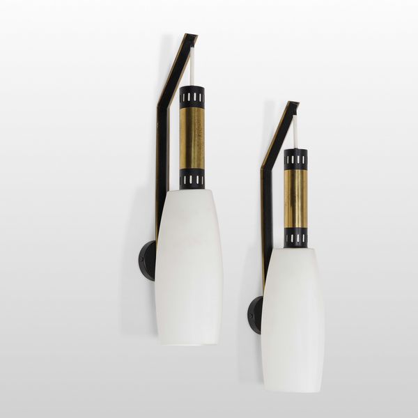 STILNOVO : Coppia di lampade a parete  - Asta Design - Associazione Nazionale - Case d'Asta italiane