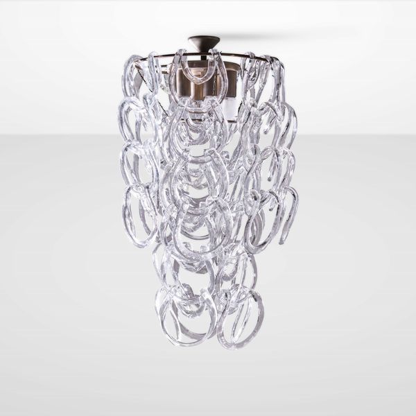ANGELO MANGIAROTTI : Lampada a plafone  - Asta Design - Associazione Nazionale - Case d'Asta italiane