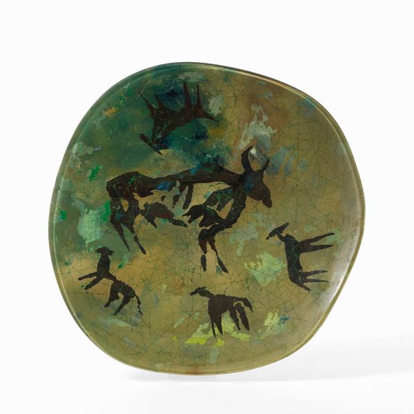 Duilio Bernabè detto Dubè : Centrotavola decorato  - Asta Design - Associazione Nazionale - Case d'Asta italiane