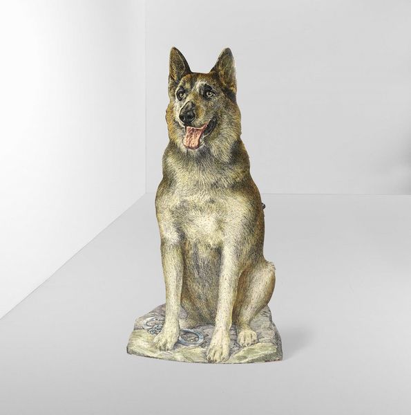 Piero Fornasetti : Portaombrelli trompe l�oeil mod. Pastore tedesco  - Asta Design - Associazione Nazionale - Case d'Asta italiane