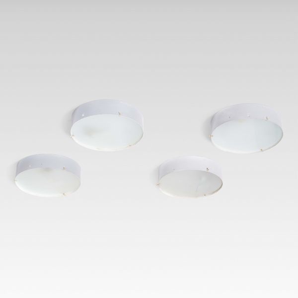 STILNOVO : Quattro lampade a plafone o a parete  - Asta Design - Associazione Nazionale - Case d'Asta italiane