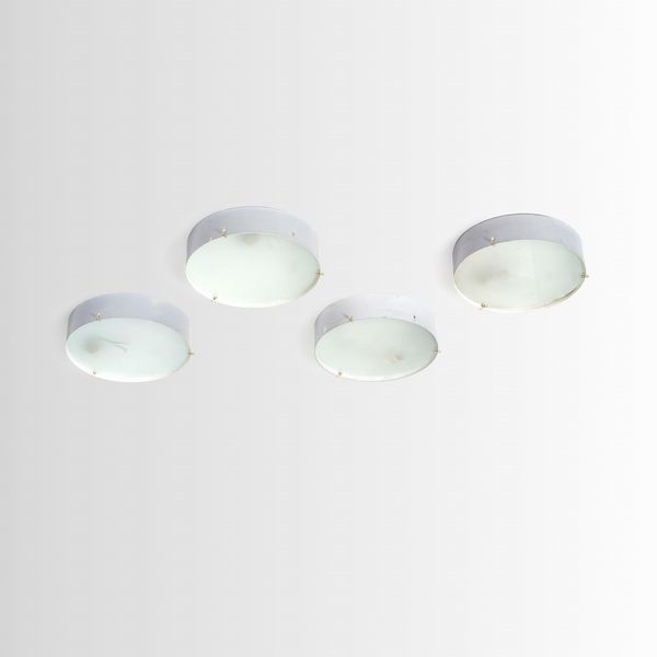 STILNOVO : Quattro lampade a plafone o a parete  - Asta Design - Associazione Nazionale - Case d'Asta italiane