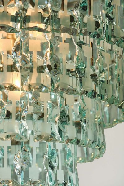 CRISTAL ART : Lampada a sospensione  - Asta Design - Associazione Nazionale - Case d'Asta italiane