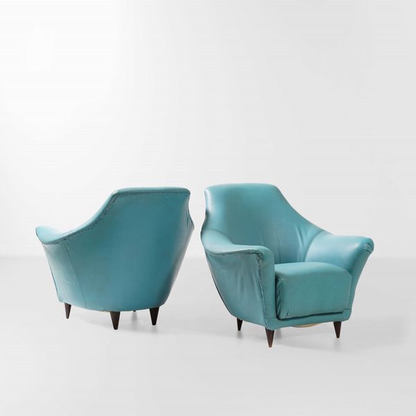 Ico Parisi, Attribuito a : Due poltrone  - Asta Design - Associazione Nazionale - Case d'Asta italiane