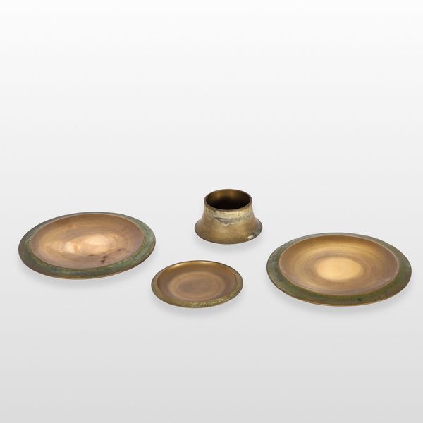 ANGELO MANGIAROTTI : Set d quattroi centrotavola  - Asta Design - Associazione Nazionale - Case d'Asta italiane