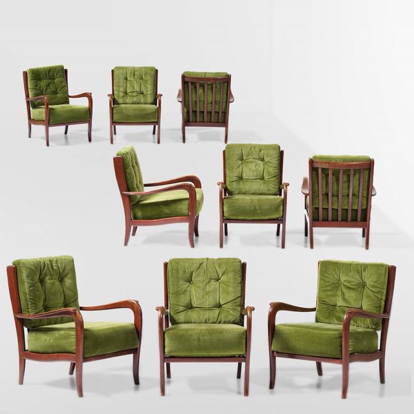 Set di nove poltrone  - Asta Design - Associazione Nazionale - Case d'Asta italiane